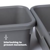 LIVIVO 8pc Interlocking Drawer Organiser and Dividers Plastic Desk and