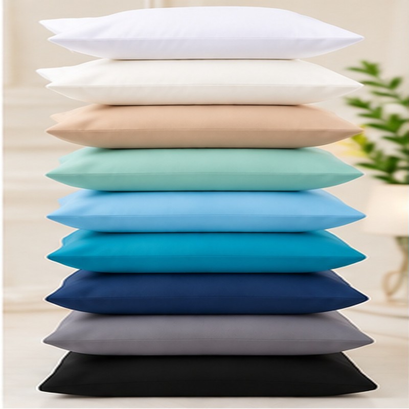 Matte Solid Color Pillowcase for Bedroom – Soft 100% Polyester