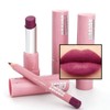 Purple Pink Lipstick Lip Liner Set, Violet Matte Lipliner Long