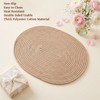 Oval Placemats Set of 8 Woven Farmhouse Kitchen Table Mats