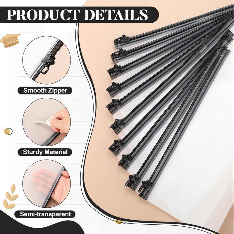 ReliThick 300 Pack Mesh Zipper Pouches Bulk, 9.5 * 4.3