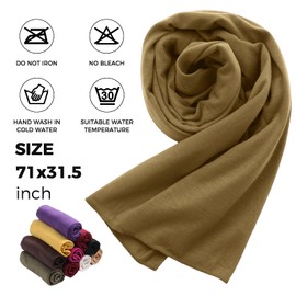 GERTURY 2 Pieces Stretch Head Wraps for Black Women, Lightweight Turban Head Scarf Hair Wraps for Women's Hair