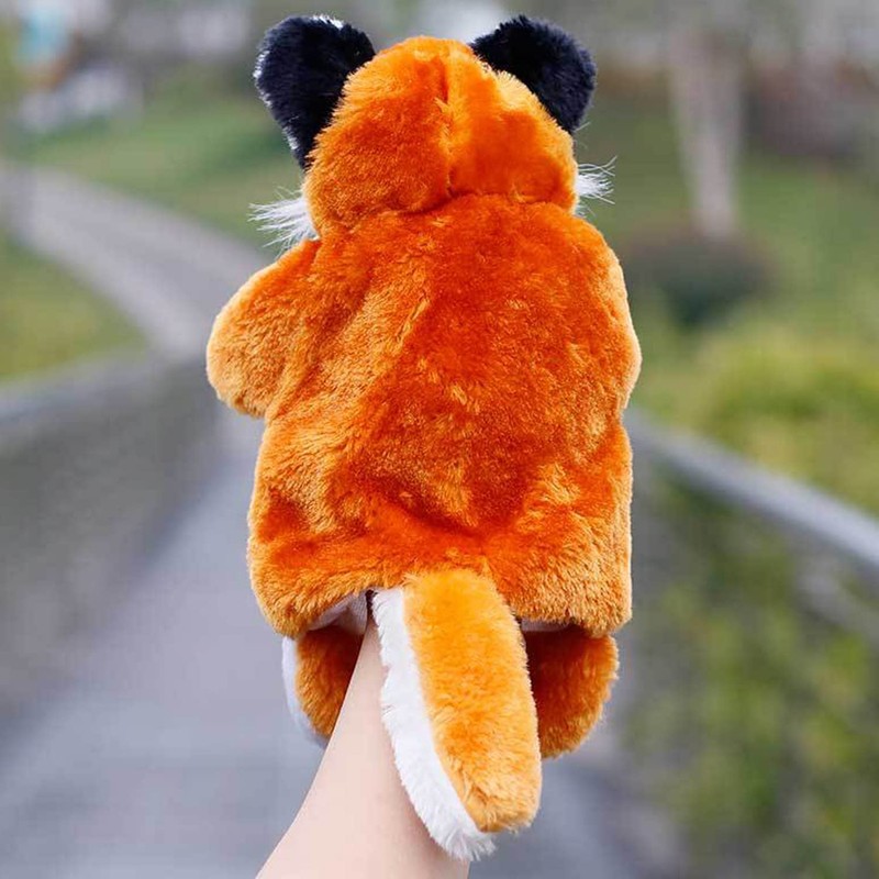 Hand Puppets Fox Plush Animal Toys for Imaginative Pretend Play