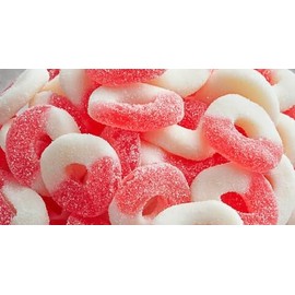 Bayside Candy Gummy Watermelon Rings - Sweet & Sour Gummy Candy (9LB)