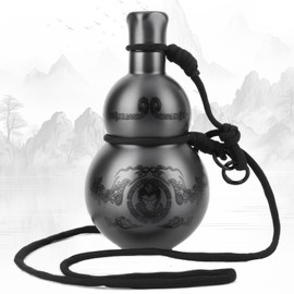 500ml Gourd Water Bottle, Retro Style Vacuum Insulated Cup, 316 Stainless Steel Double Wall Flask for Hot & Cold Drinks, Leakproof Travel Bottle for Hiking, Office, and Daily Use