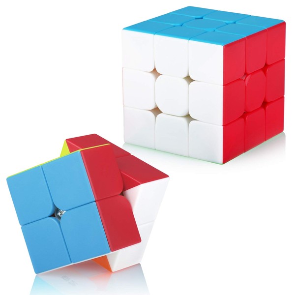 Maomaoyu Speed Ensemble 2x2 3x3 Magique sans Autocollant Cubing Smooth Puzzles Jeu de Cubes