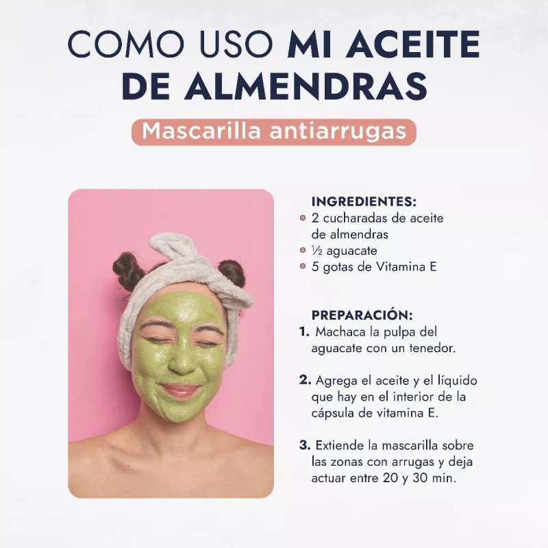 Hebbe Cosmetics Aceite De Almendras Dulces 100% Puro, Uso Cosmético,