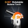 Butane Torch Lighter, 0-90°Rotating Angle Butane Lighter, Refillable Kitchen Torch