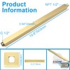 Drettyer Ceiling Mount Shower Arm with Flange 20 Inches Square