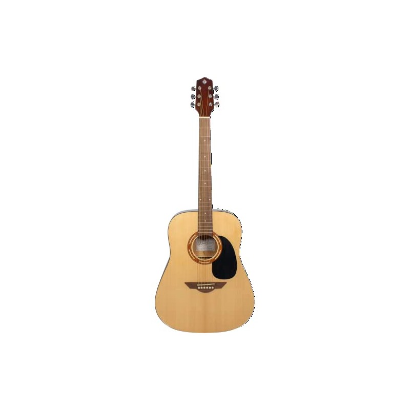 H. Jimenez 6 String Acoustic Guitar, Right, Tan (LGR100S)