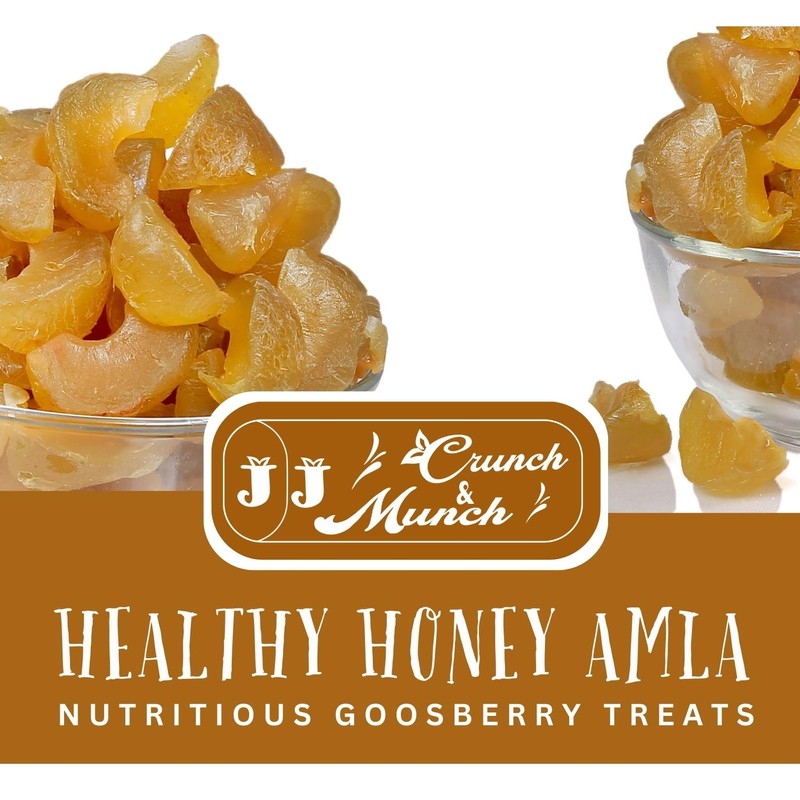 J J Crunch N Munch Honey Amla Candy, Sugar-free, Natural