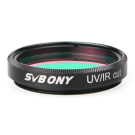SVBONY UV IR Cut Block Filter Multi Coated Infrared Filter CCD Camera Interference UV Filter Thread for 1.25" DSLR Camera Telescope