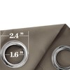 Mrs.Naturall - Cortinas opacas con ojales para recámara, 52 x