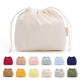 Moe Life Drawstring Bag, Small, Large, Plain, Drawstring Bag, Stylish, Cute, Japanese Colors, 21 Colors, Canvas, Large Children's Inner Bag, 10 generated colors, Drawstring Bag