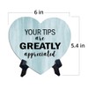 Signs ByLITA Heart Your Tips Are Greatly Appreciated, Wood Color,