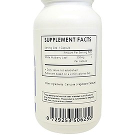 Generic White Mulberry Leaf Extract 4:1 Capsules (500mg Each) - 480