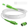 6FT SC/APC to SC/APC Fiber Optic Internet Cable, Armored Single