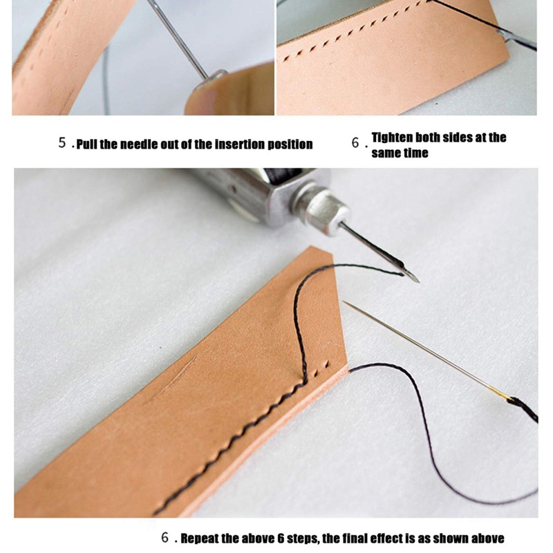 LetCart Leather Sewing Awl Needle Kit DIY Hand Stitching Tools