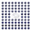 BEEFLYING Pack of 100 8 mm Natural Sodalite Beads Blue