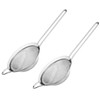 PELLUM Set of 2 Fine Mesh Strainer, Stainless Steel Colander