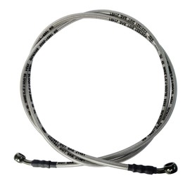 Vanlison Braided Hydraulic Brake Hose Line Brake Cable Universal Brake Lines Compatible with Dirt Bike Softail ATV UTV Go Kart GY6 Scooter 10mm Banjo Ends M10 31.5" / 80cm