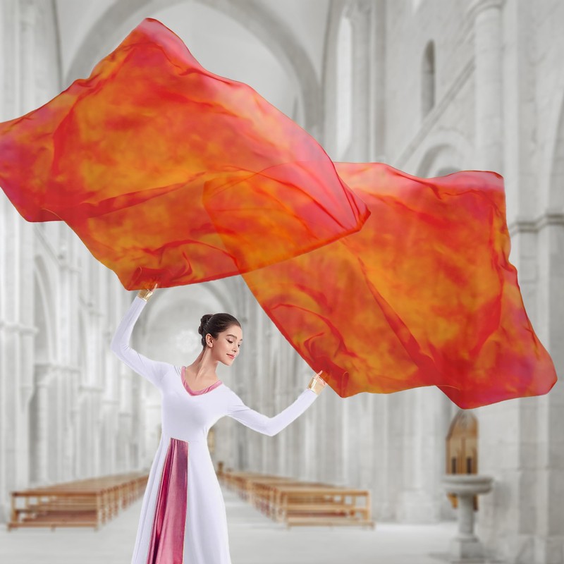 Baisdan 55" * 45" Consuming Fire Worship Flags with Flex