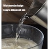2L Measuring Cup, 304 Stainless Steel Pitcher with Lid, Liter/Oz