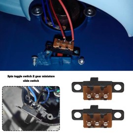 ECSiNG 50PCS Mini Panel Slide Switch 3 Pin 2 Position 0.5A 50V Micro Miniature Latching Toggle Switch SS12F15 for Electronic Toys Lighting Fixtures