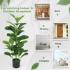 SlickBlue 2 Pack Artificial Fiddle Leaf Fig Trees with Large