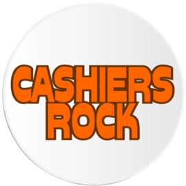 Kiwi Gifts Cashiers Rock - 100 Pack Circle Stickers 3" x 3"