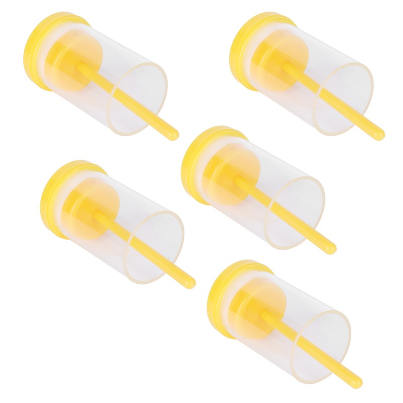 5Pcs Queen Bee Marking Bottle Catcher Cage Tube Lightweight Plastic