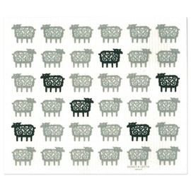 Econfort House Sponge Wipe, Drainer, Lost Sheep, Scandinavia, Gray/White