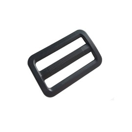 D DrNeeko 20 Pcs 1-1/2 Inch Black Plastic Tri-Glide Slides Button Adjustable Webbing Triglides Slider Buckle for Belt Backpack and Bags (38mm, Black)