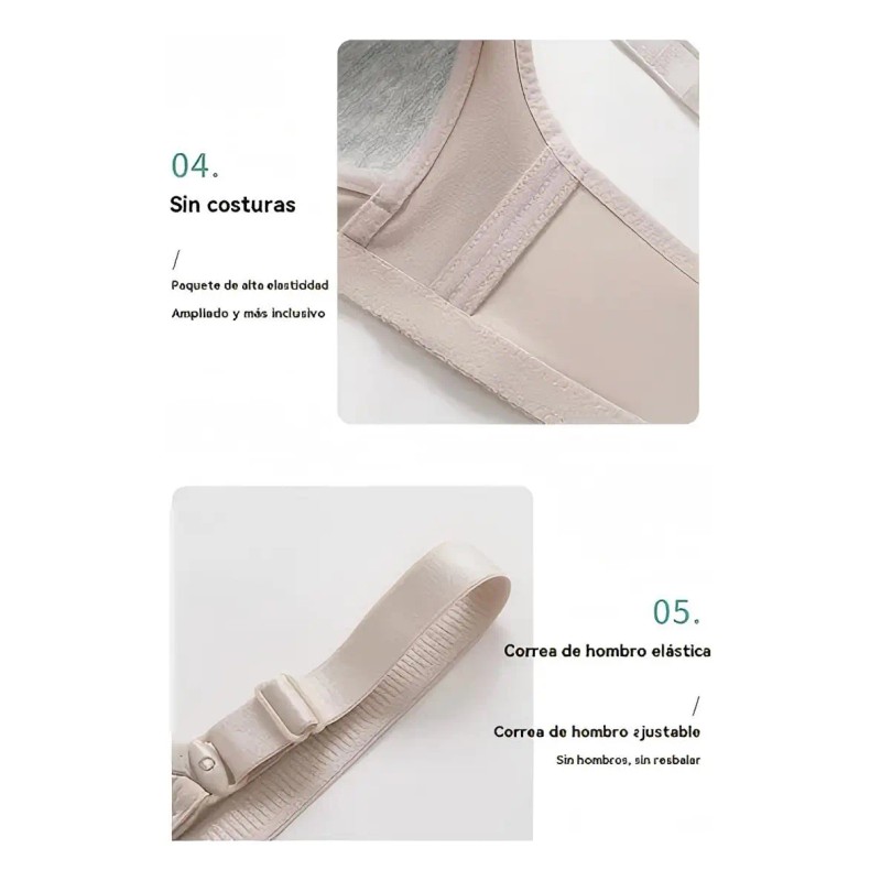 Paquete 4 Brassier Sin Varillascomodo Y Moderno Respirable