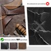 LEKOU Tarjetero de cuero, Cartera para Hombre RFID Bloqueo Antirrobo