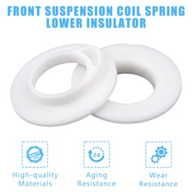 Front Suspension Coil Spring Lower Insulators for Ford F150 F250 F350 Upper Bracket Insulator Replacement E8TZ-5414-B Only Rear Wheel Drive 2WD Models Hight Duty 2 PCS