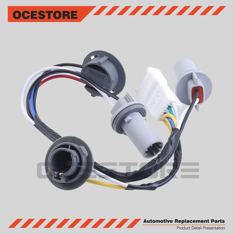 OCESTORE 2pcs 92450-3Q000 Taillight Wiring Harness Rear Lamp Socket Wire