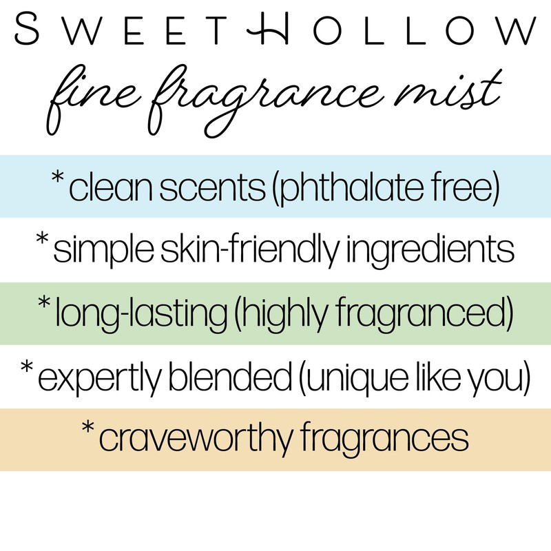 SweetHollow Vanilla + Waffle Cone Fine Fragrance Mist, Scented Perfume