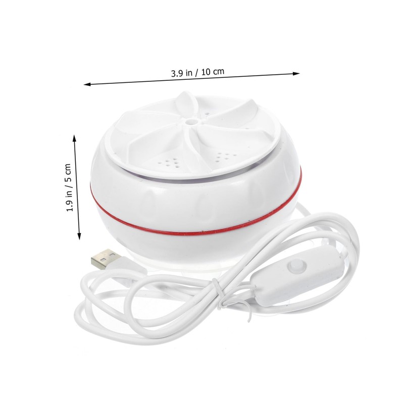 Operitacx Washing Machine Clothes Mini Small Tiny Travel Portable White