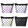 Mini Toiletry Bag with Zip, 4 Pieces Mesh Cosmetic Bag
