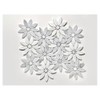 Tenedos Daisy Flower 10"x12" Italian White Gray Carrara with Marble