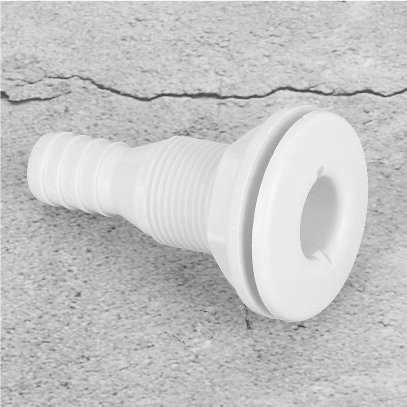 Klanata 3/4 Plastic Marine Thru Hull Fitting, Boat Drain Outlet