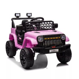 Hetoy 12V Ride on Truck Car Kids Power Wheels Vehicle w/Remote Control LED Light Music - Pink