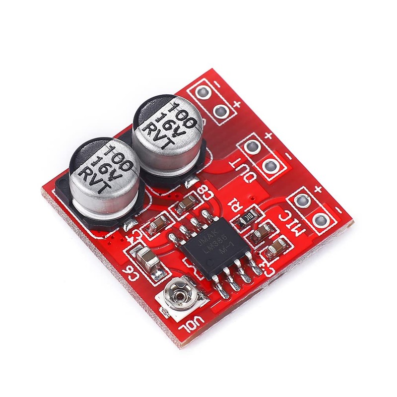 Hailege LM386 Microphone AMP Amplifier Mini Electret Microphone Amplifier Board