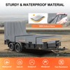 6 x 10 All-Weather Protection Utility Trailer Cover, Light Gray