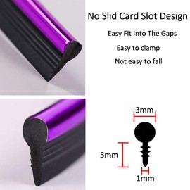 ETOPARS 5M 16.4ft Car Trim Interior Strips Purple Automotive Gap Fillers Moulding Line Decorative Filler Flexible Edge Strip Dashboard