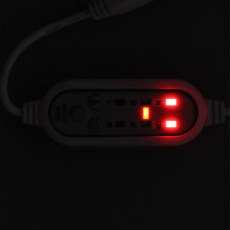 Electric Heated Slippers Temperature Adjustable Winter Soft Plush Heating Shoes