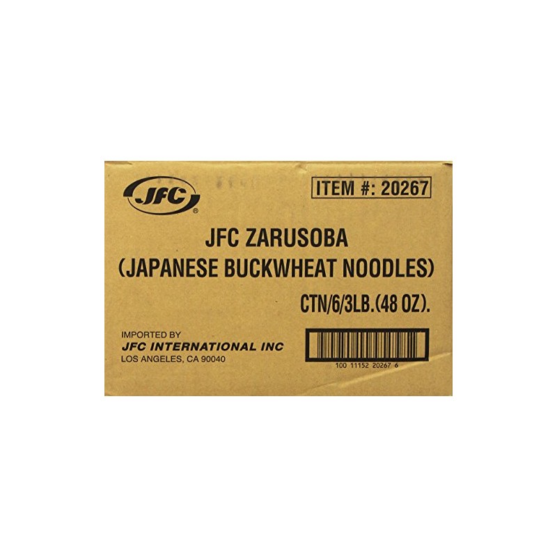 J-BASKET International Zarusoba Noodle, 3 Pound (Pack of 6)