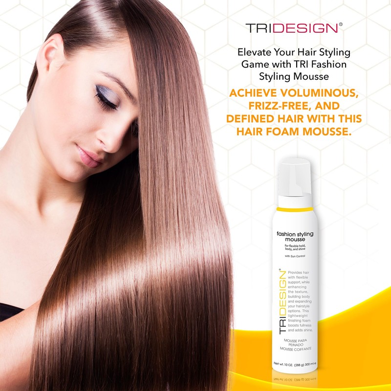 TRI Fashion Styling Mousse - Wavy Hair Volumizer & Curl