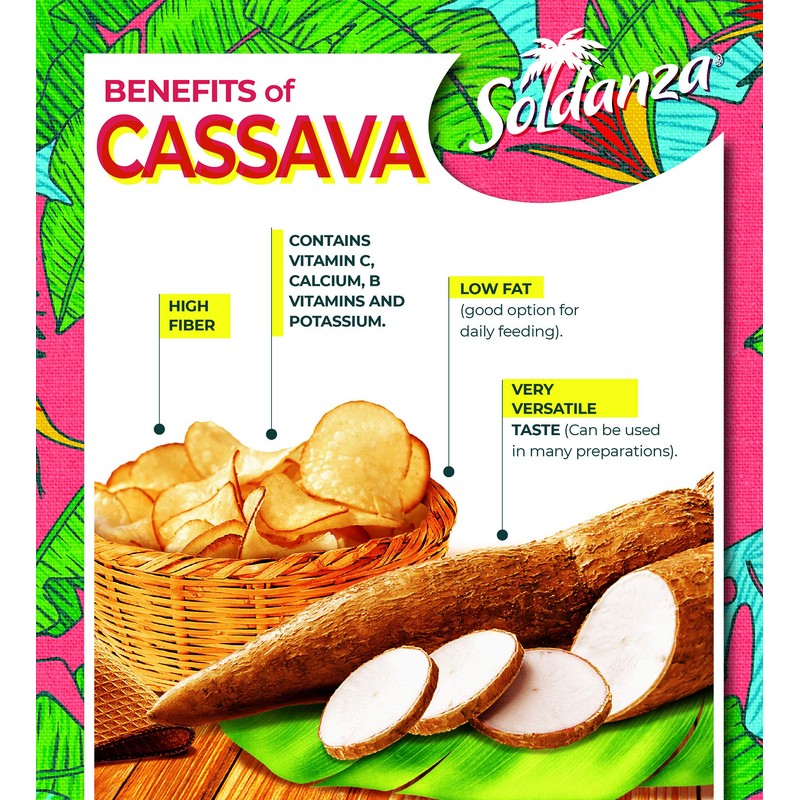 Soldanza Yuca/Cassava Chips, 1.59 Oz (Pack of 24)